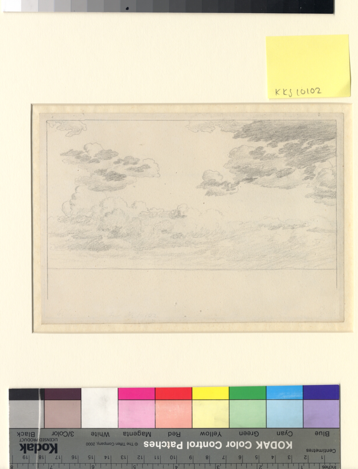 C.W. Eckersberg, Studie af skyer over havet