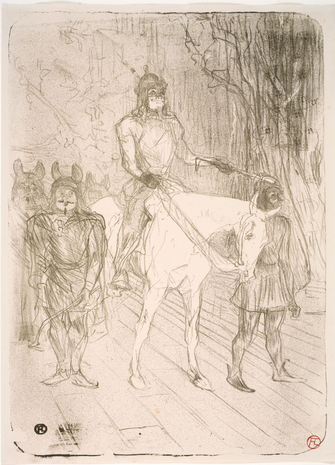 Henri de Toulouse-Lautrec, Entrée de Brasseur, dans Chilpéric