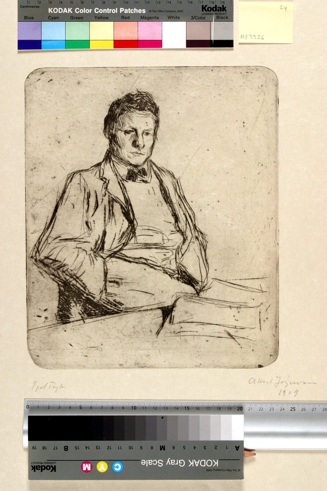 Daniel Nikolaus Chodowiecki, Den unge mand med silhuetten (Der junge Mann mit der Silhouette)