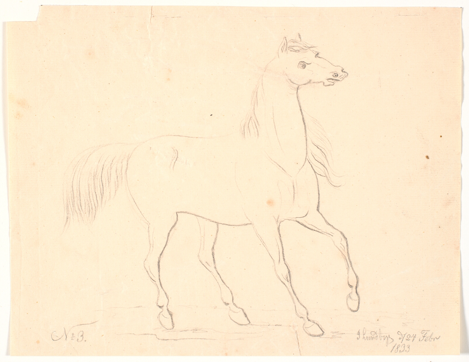 Johan Thomas Lundbye, Hest, der standser op