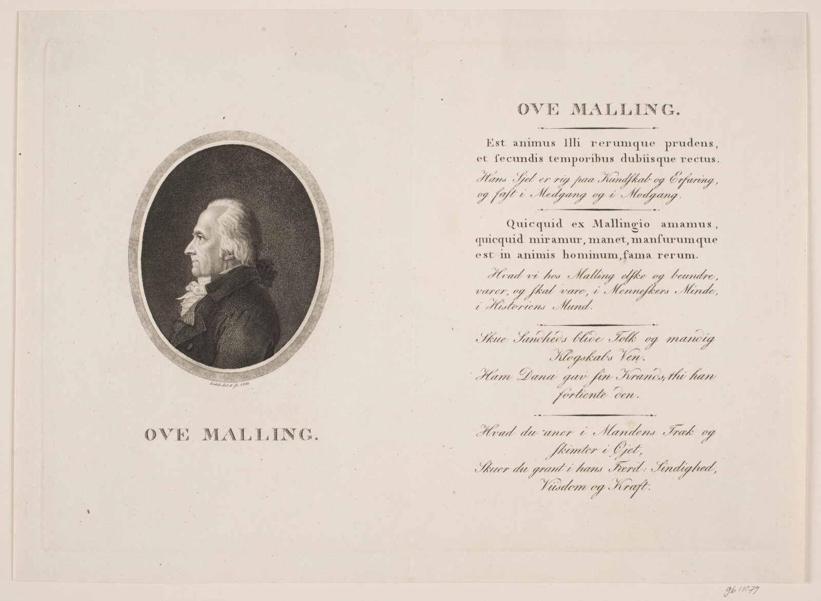 Gerhard Ludvig Lahde, Ove Malling