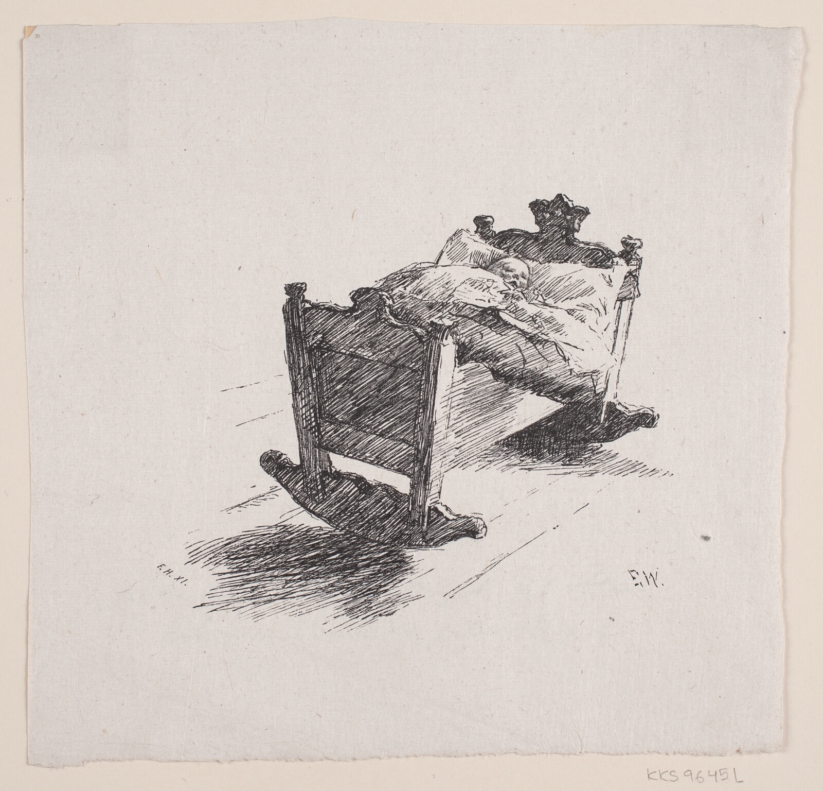 F. Hendriksen, Illustration til "De tre kongsdøtre i berget det blå"