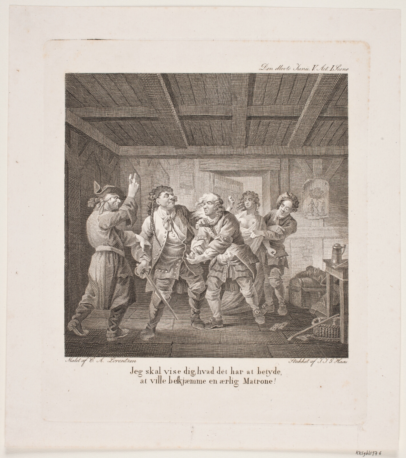 Georg Haas, Illustration til Holbergs Komedier