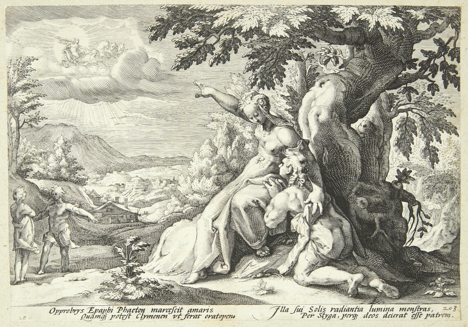 Hendrick Goltzius, Klymene tilskynder Faeton til at finde Helios