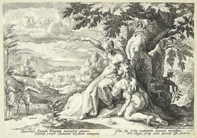 Klymene tilskynder Faeton til at finde Helios, Goltzius, Hendrick, 1589