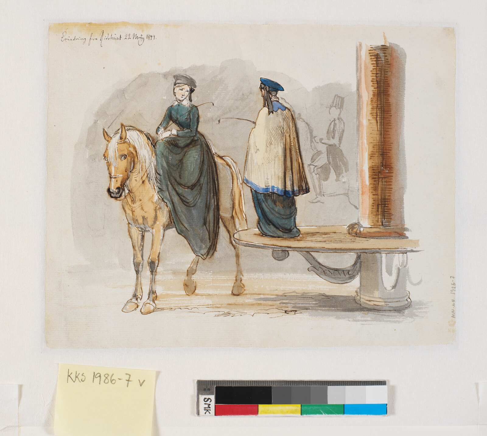 Johan Thomas Lundbye, "Erindring fra Ridehuset. 22 marts 1844.".
