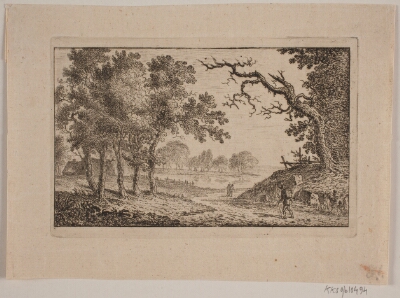 Landskab med en Sø i Baggrunden, Meyer, Elias, 1763-1809