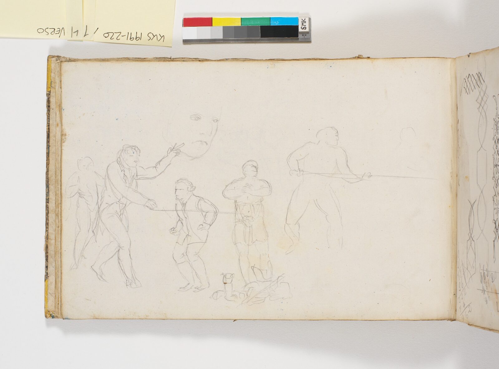 C.W. Eckersberg, Mandlige agerende figurer