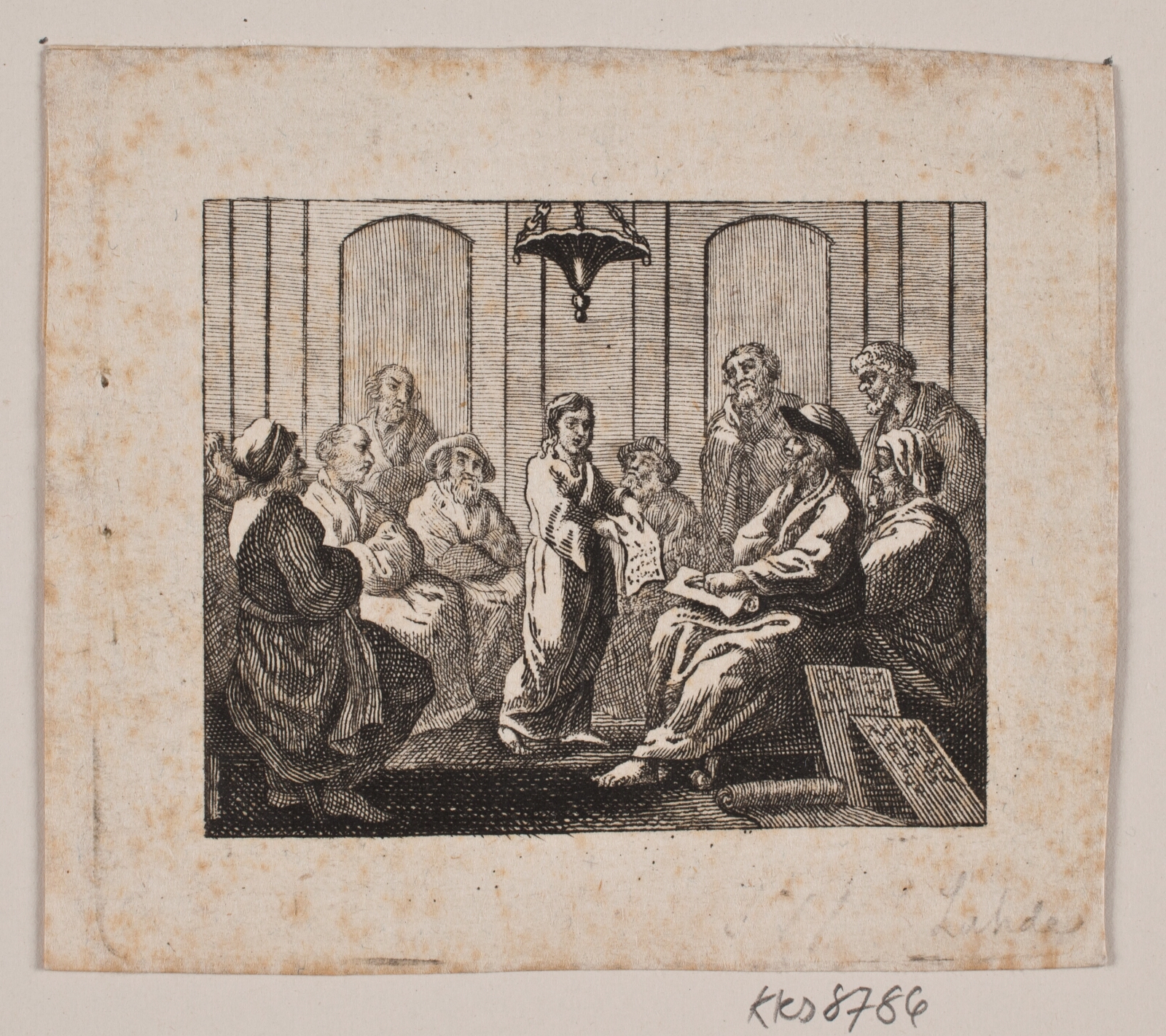 Gerhard Ludvig Lahde, Kristus i tempel