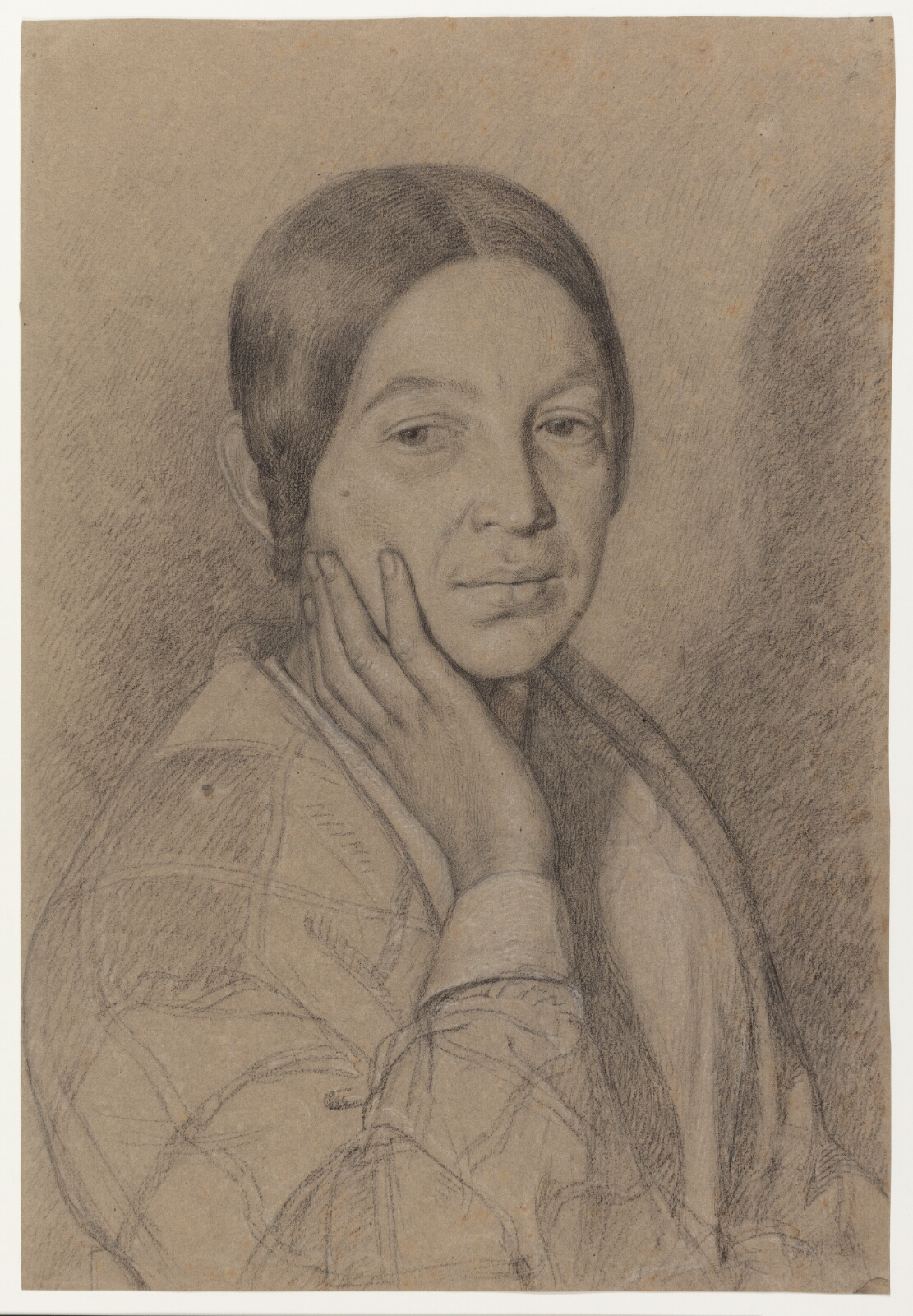 Jørgen Roed, Portræt af Signe Roed, kunstnerens søster, med hånden under kinden