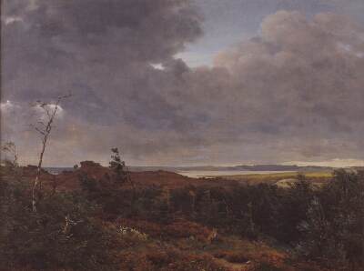 View of Frederiksværk from Tisvilde Wood, North Zealand