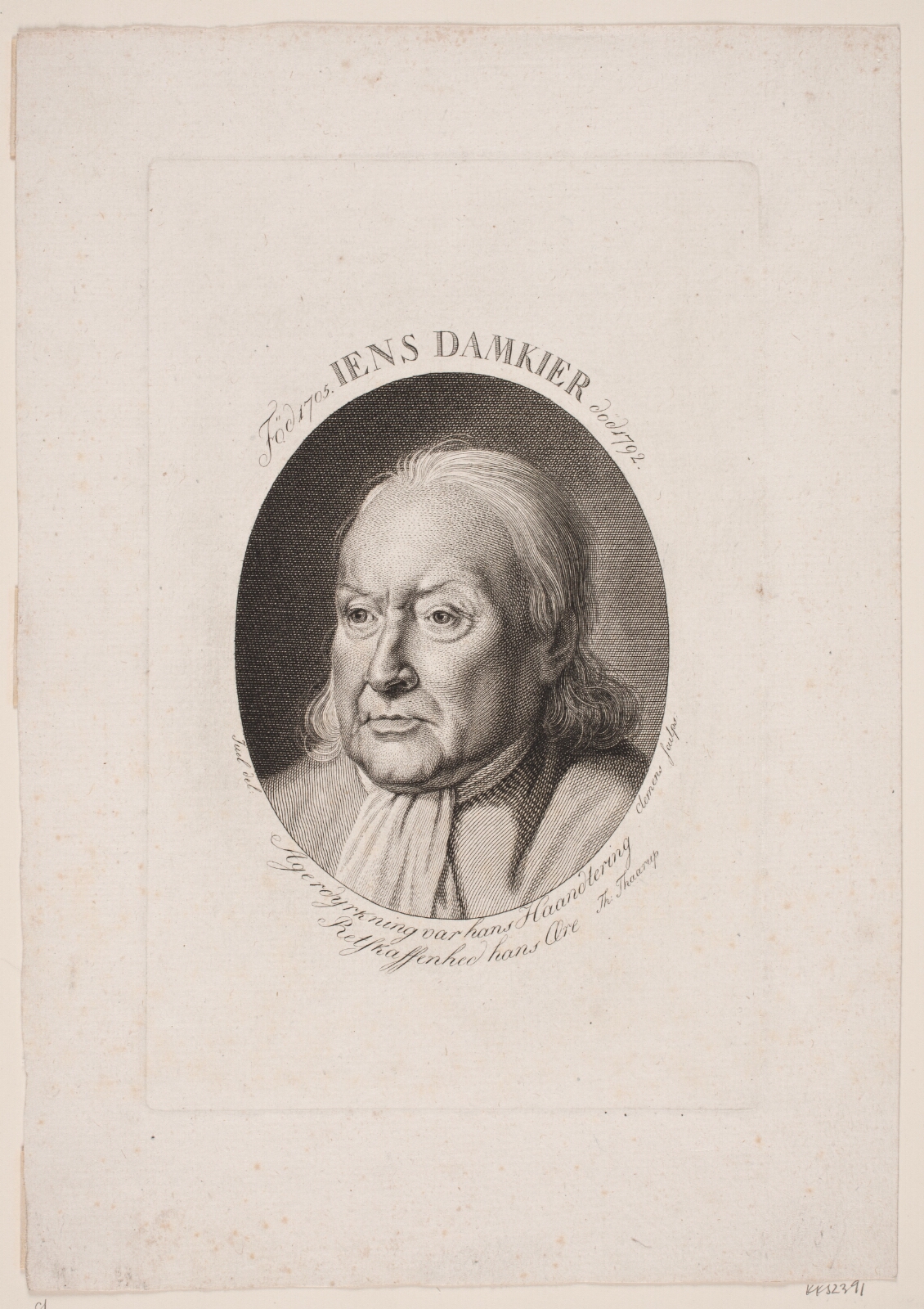 J.F. Clemens, Bondemanden Jens Damkiær
