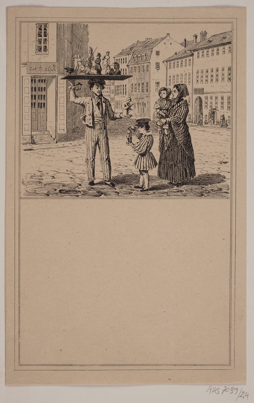 Adolph Kittendorff, Manden med dukken. Nr. 23 i Chr. Winther og M. Rørbye, "25 Billeder for små børn"
