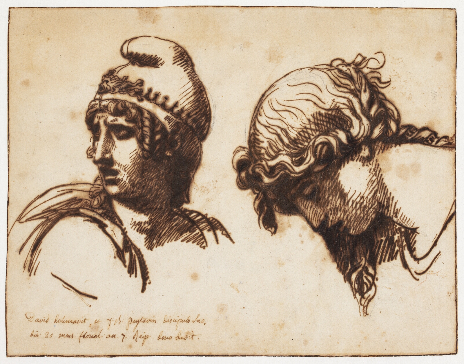 Jacques-Louis David, Et kvinde- og et ynglingehoved
