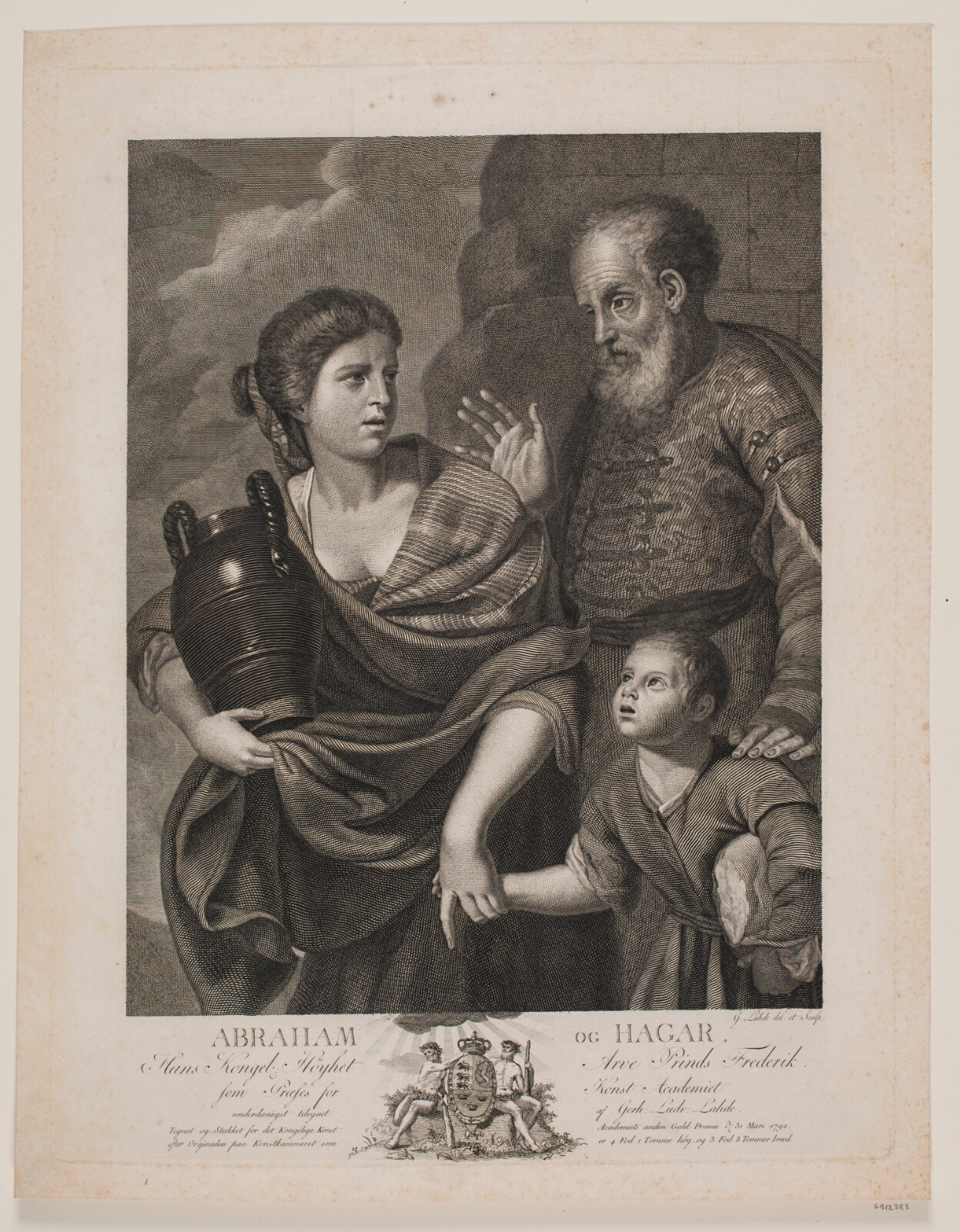 Gerhard Ludvig Lahde, Abraham og Hagar