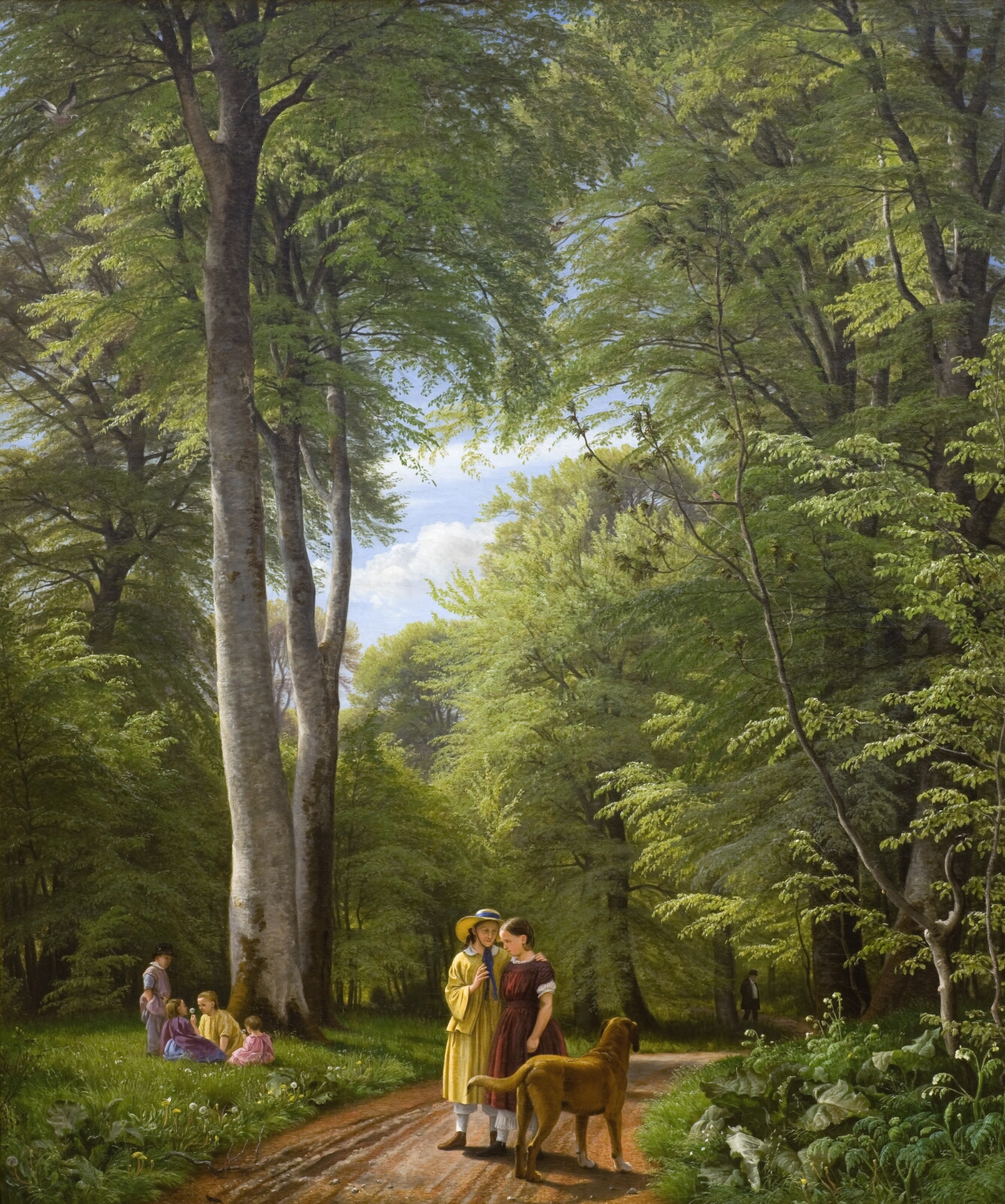 P.C. Skovgaard, Bøgeskov i maj. Motiv fra Iselingen