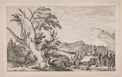 Landskab med Bjergprædikenen, Müller, W.A., 1762