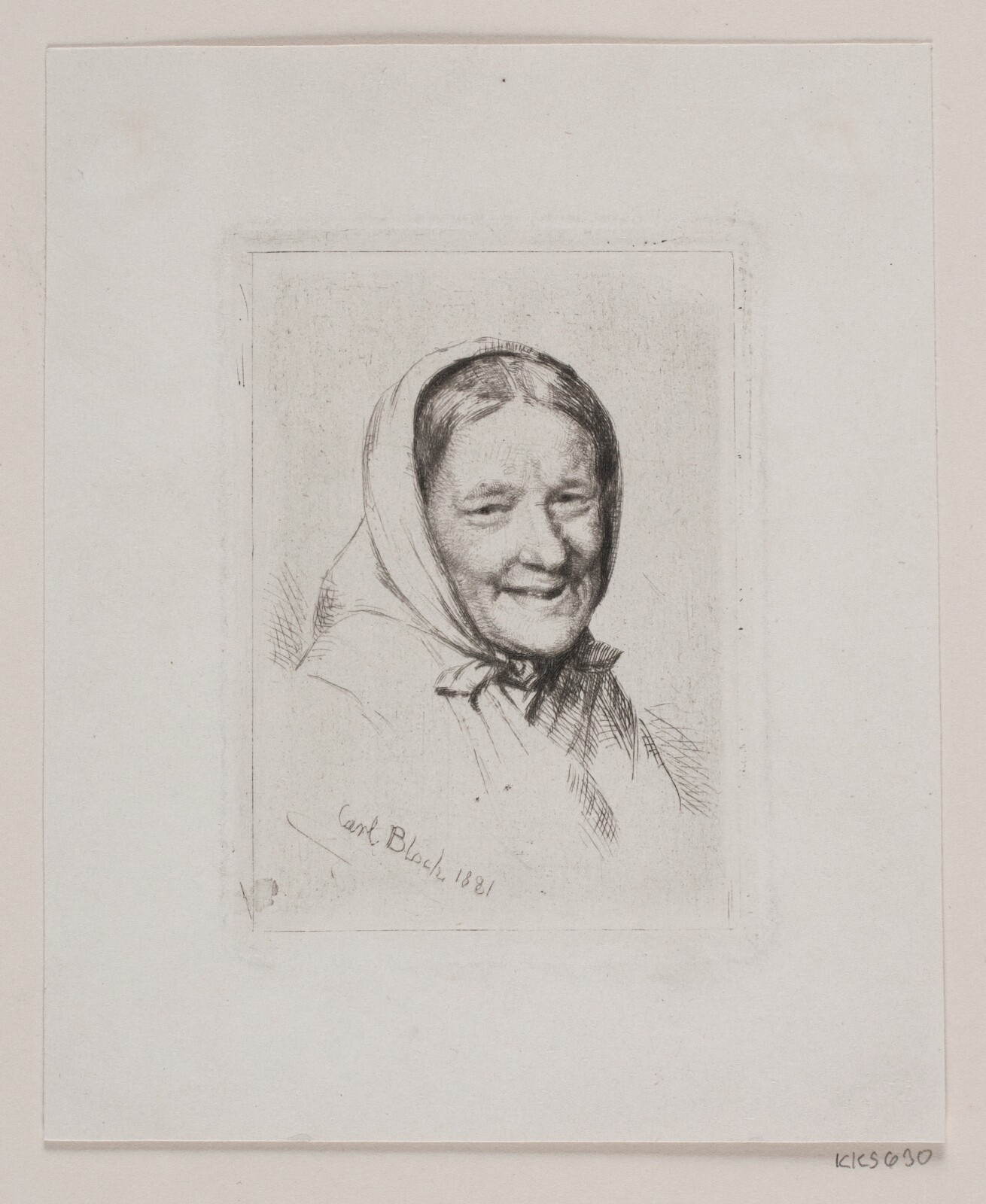 Carl Bloch, En fiskerkone