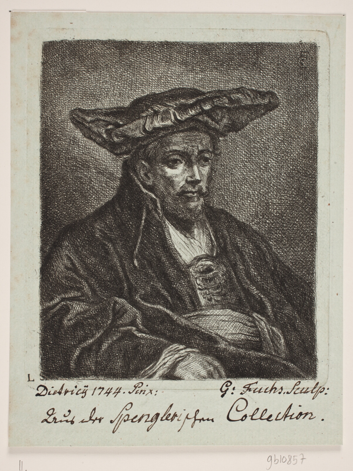 Georg Mathias Fuchs, En mand med baret