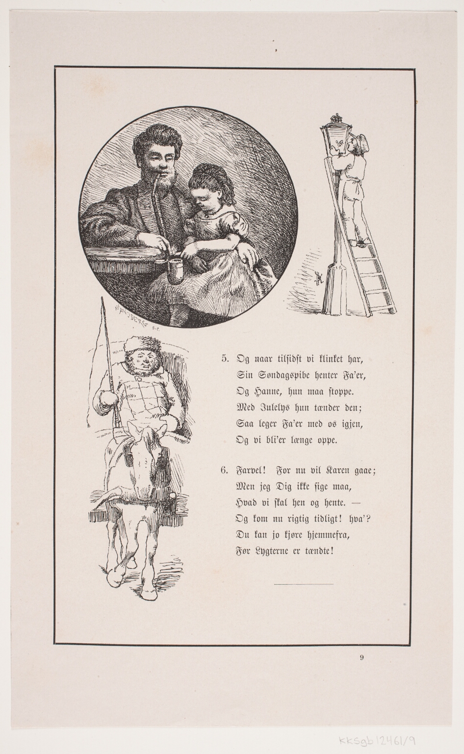 Illustration til Johan Krohn, "Peters jul"