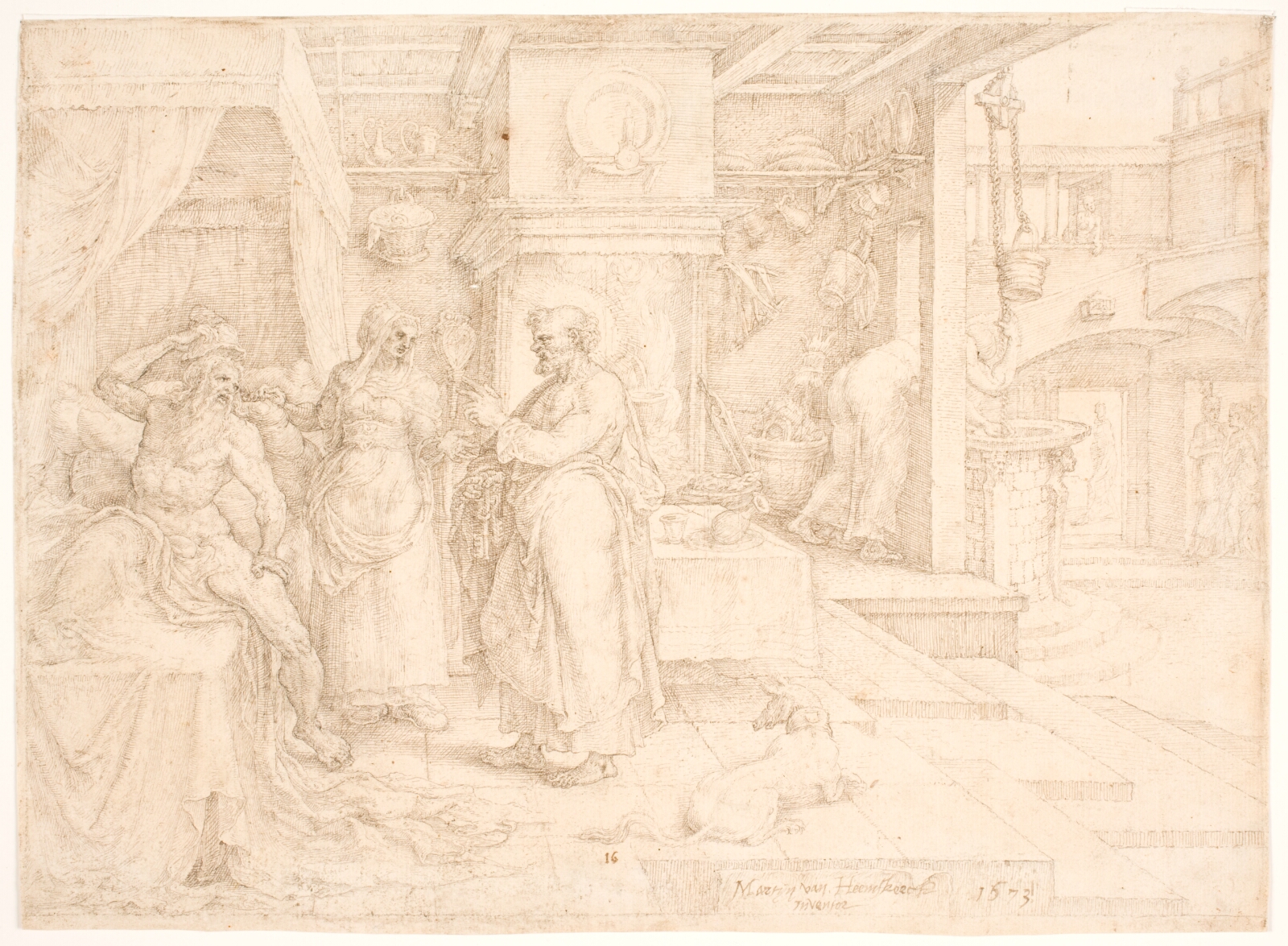 Maarten van Heemskerck, Peter helbreder den lamme Æneas