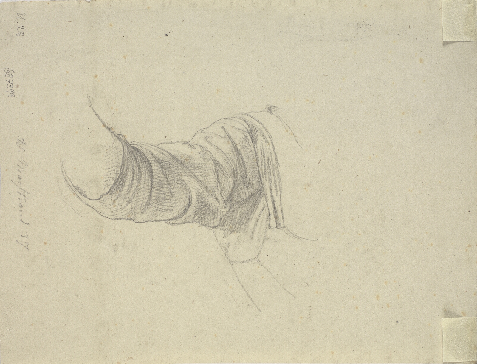 Wilhelm Marstrand, Armstudie til det 1846-48 malte osteribillede