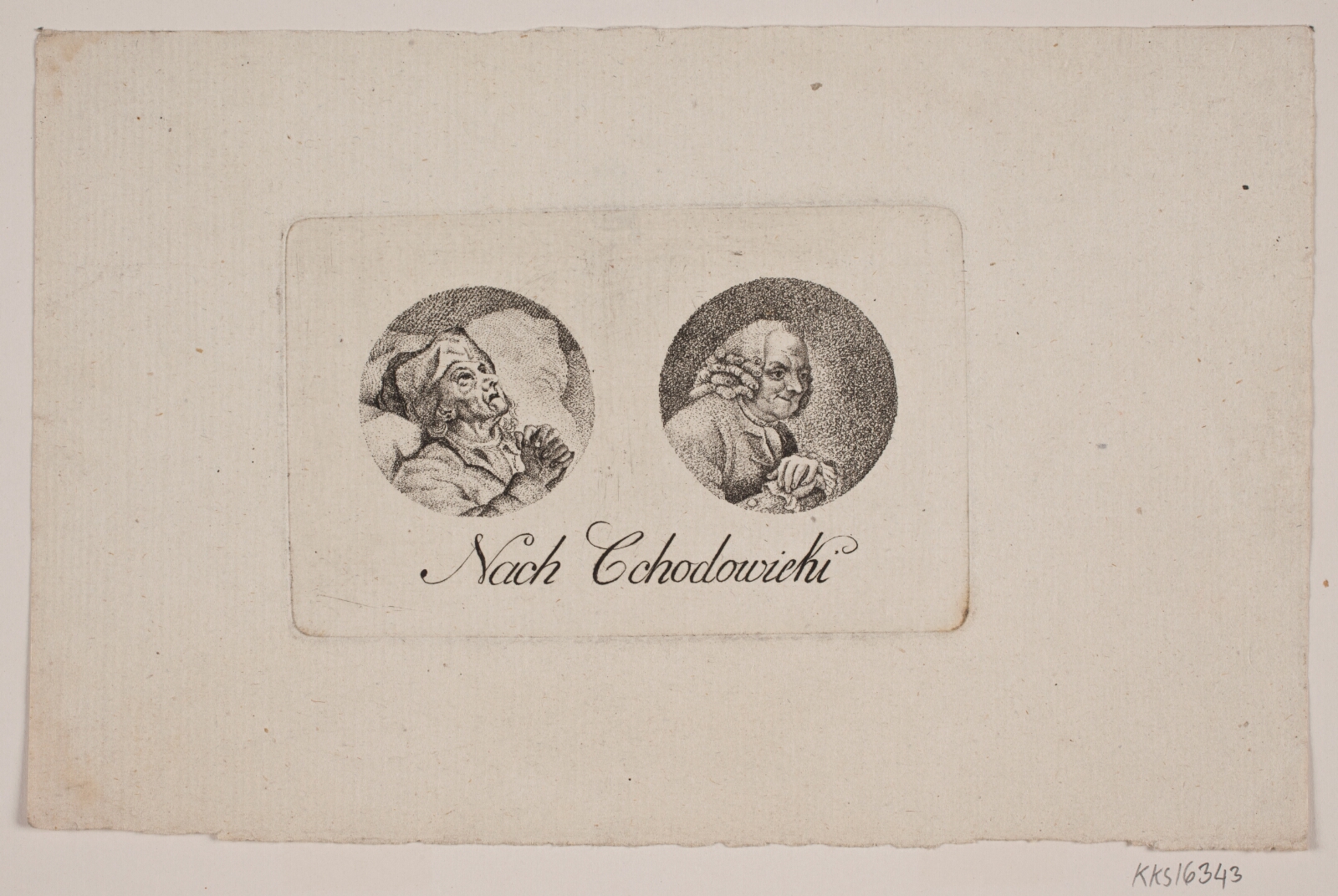 Gerhard Ludvig Lahde, Blad med to tondoportrætter