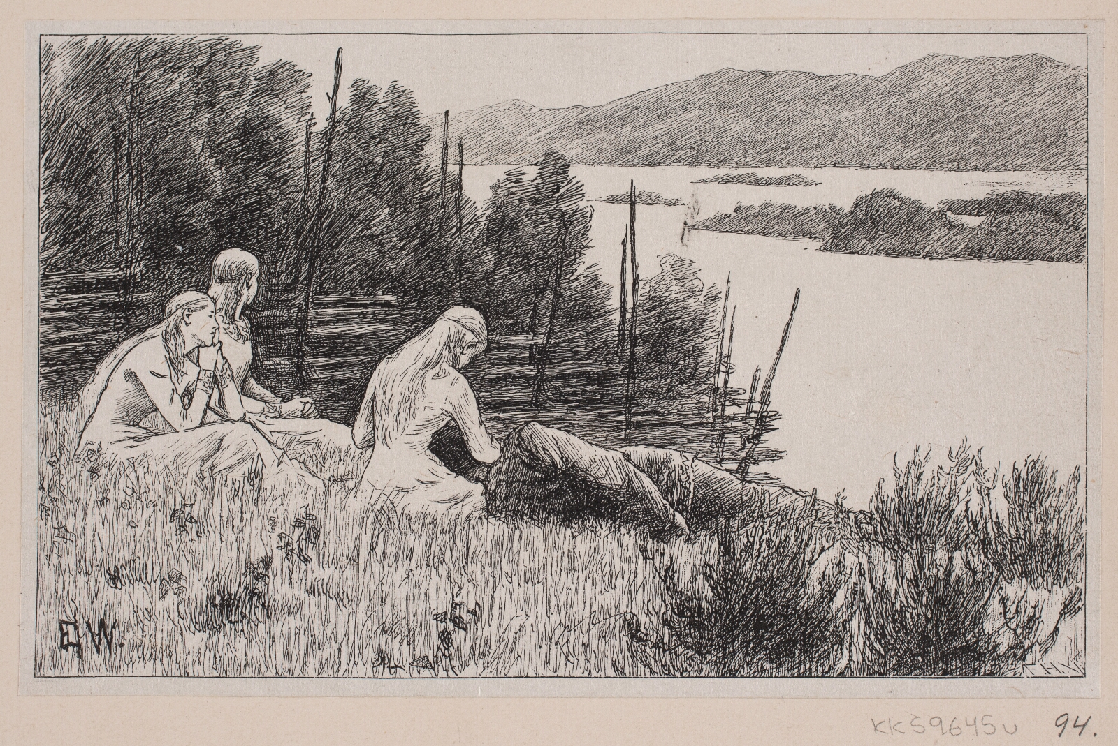 F. Hendriksen, Illustration til "Soria Moria slot"