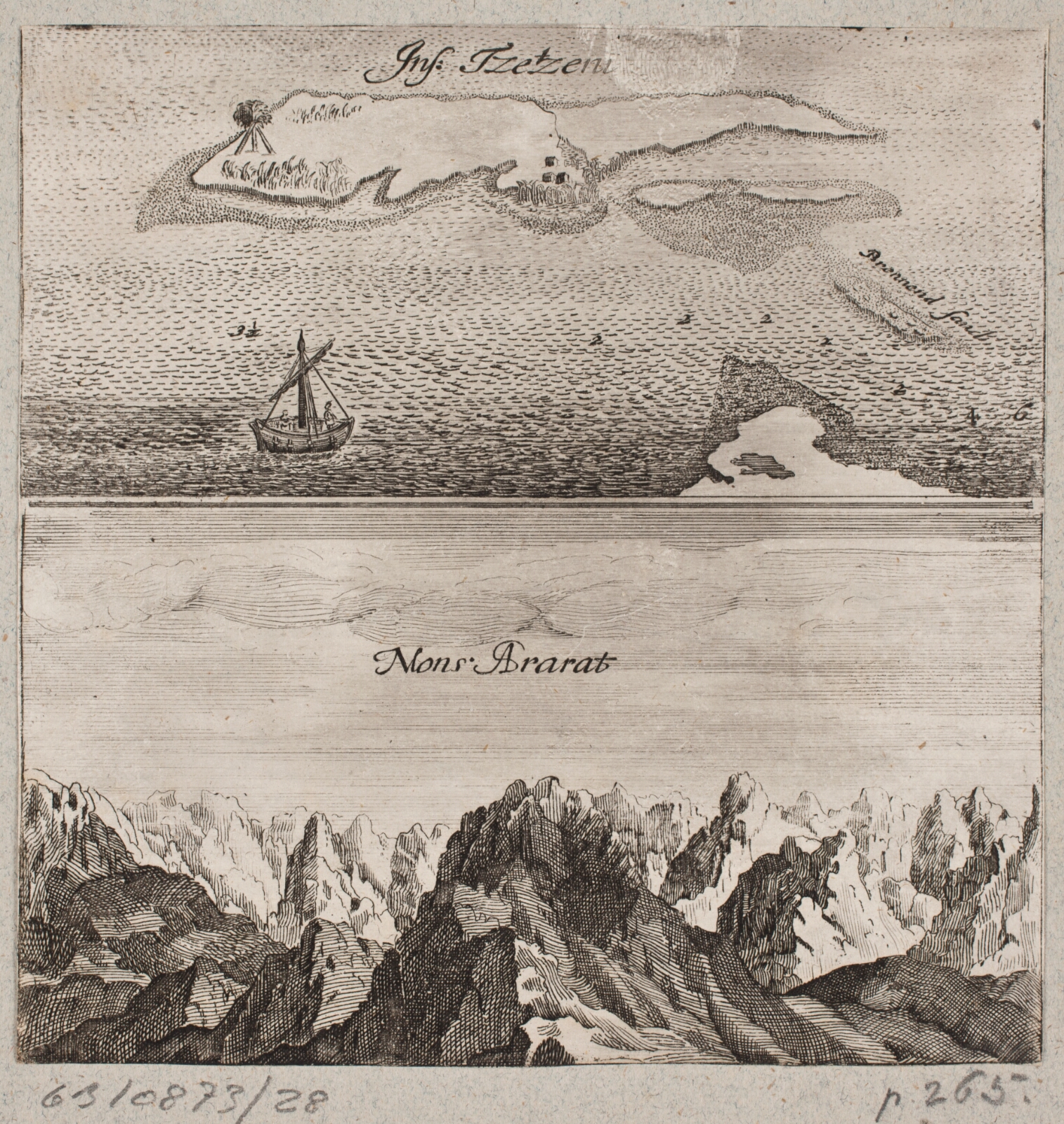 Ubekendt dansk, Bjerget Ararat og øen "Tzetzen"