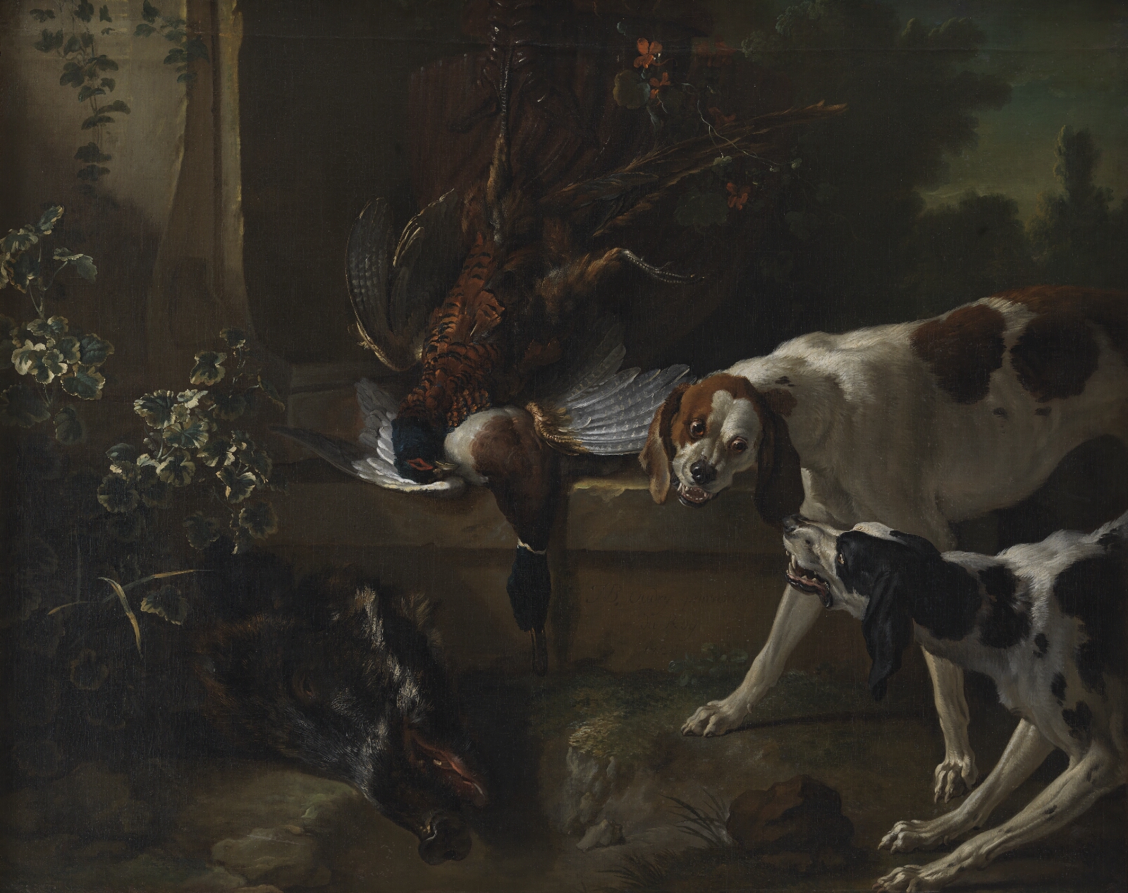 Jean-Baptiste Oudry, Jagthunde og vildt