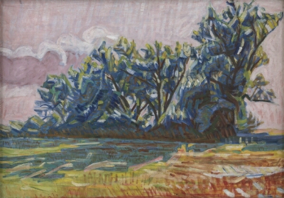 Row of Willows Near Borup, Larsen Stevns, Niels, 1935