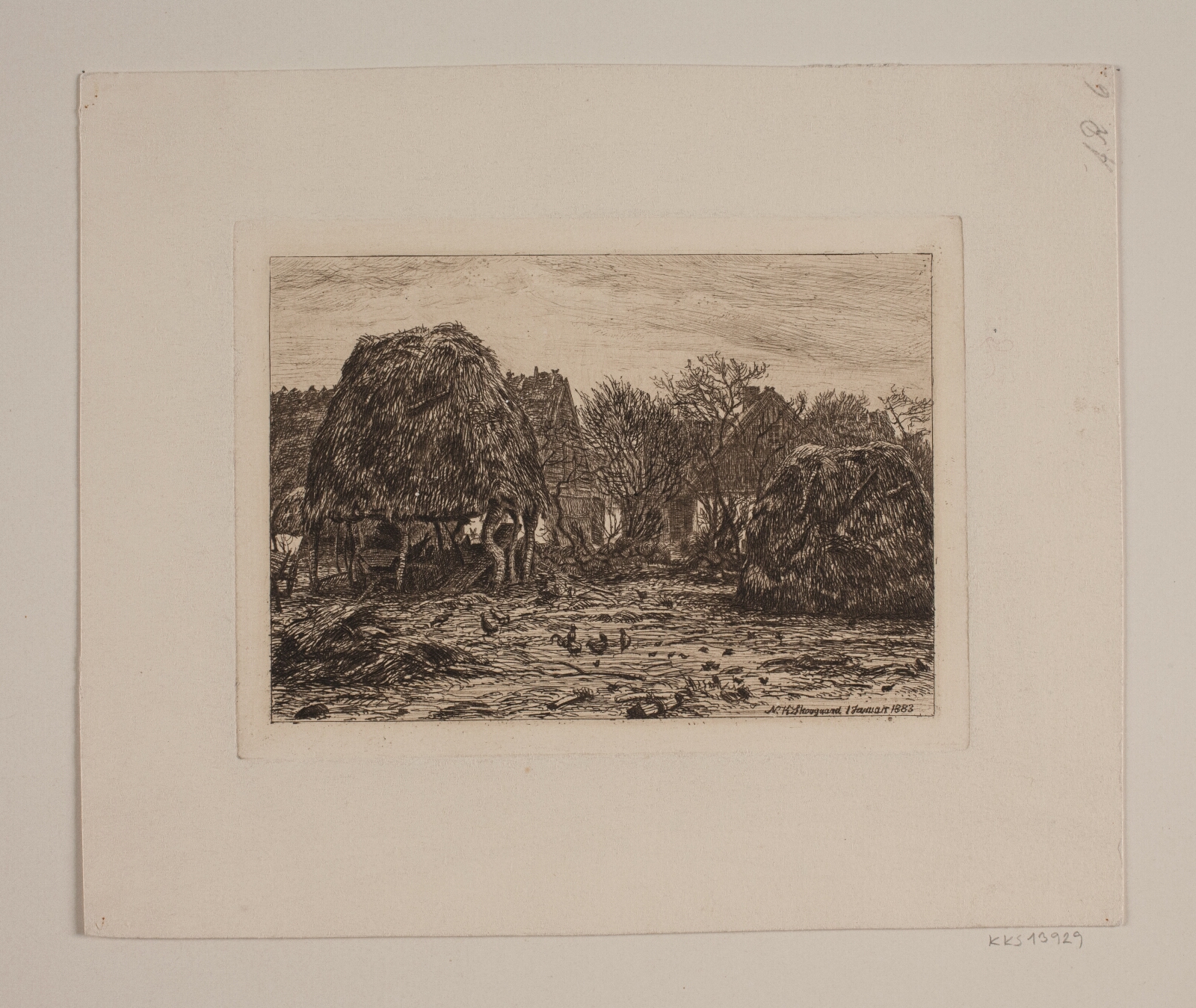 Niels Skovgaard, Bondegård i Nestelsø