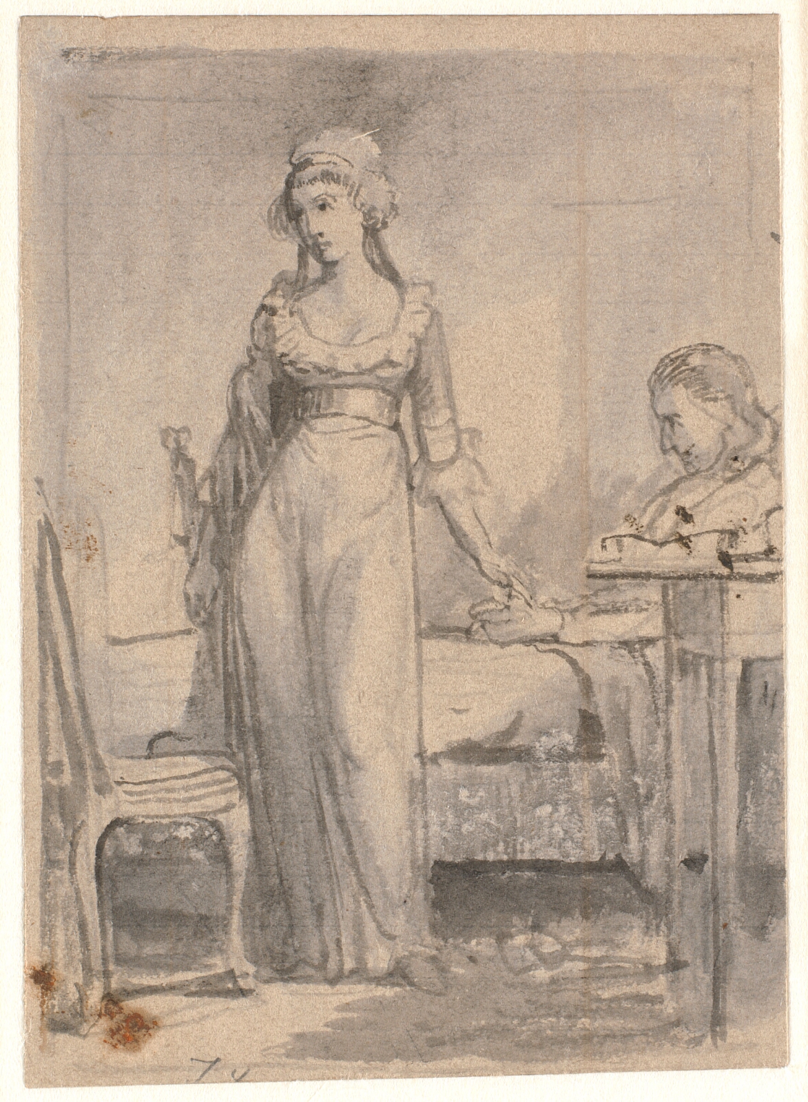 Wilhelm Marstrand, Arendses sidste besøg hos Ewald ved dennes sygeleje