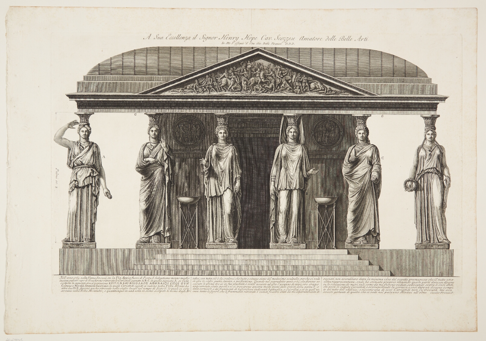 Giovanni Battista Piranesi, Gruppe af karyatider