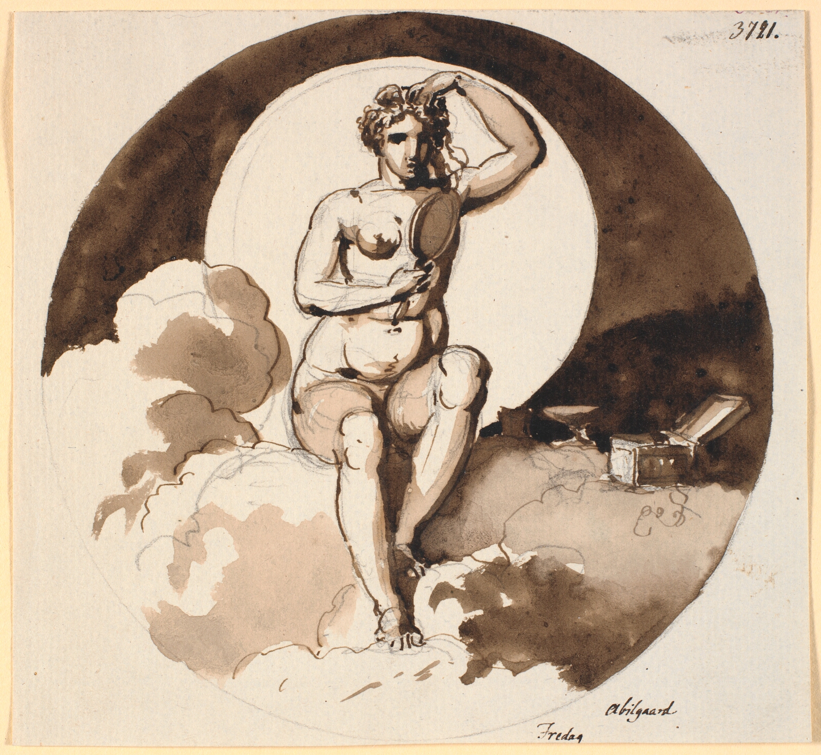 Nicolai Abildgaard, Fredag. Venus siddende med spejl og smykkeæske