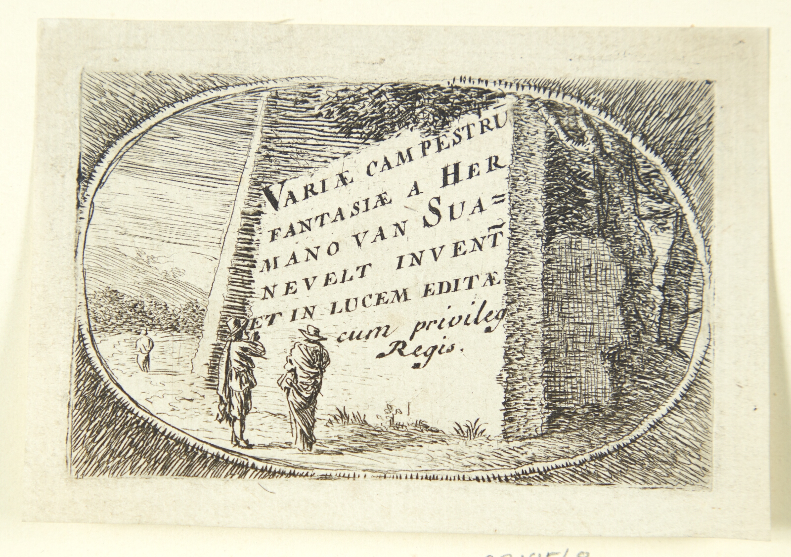Herman van Swanevelt, Titelblad til "Variae campestru fantasiae"