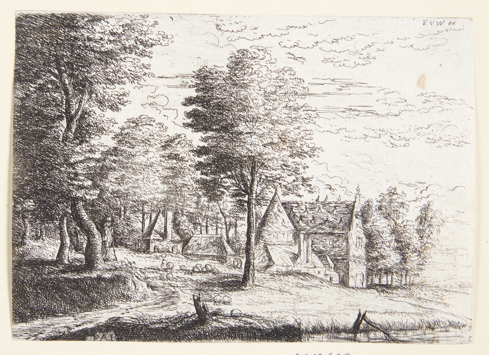 Philips Augustijn Immenraet, Landskab med en fårehyrde og hans flok