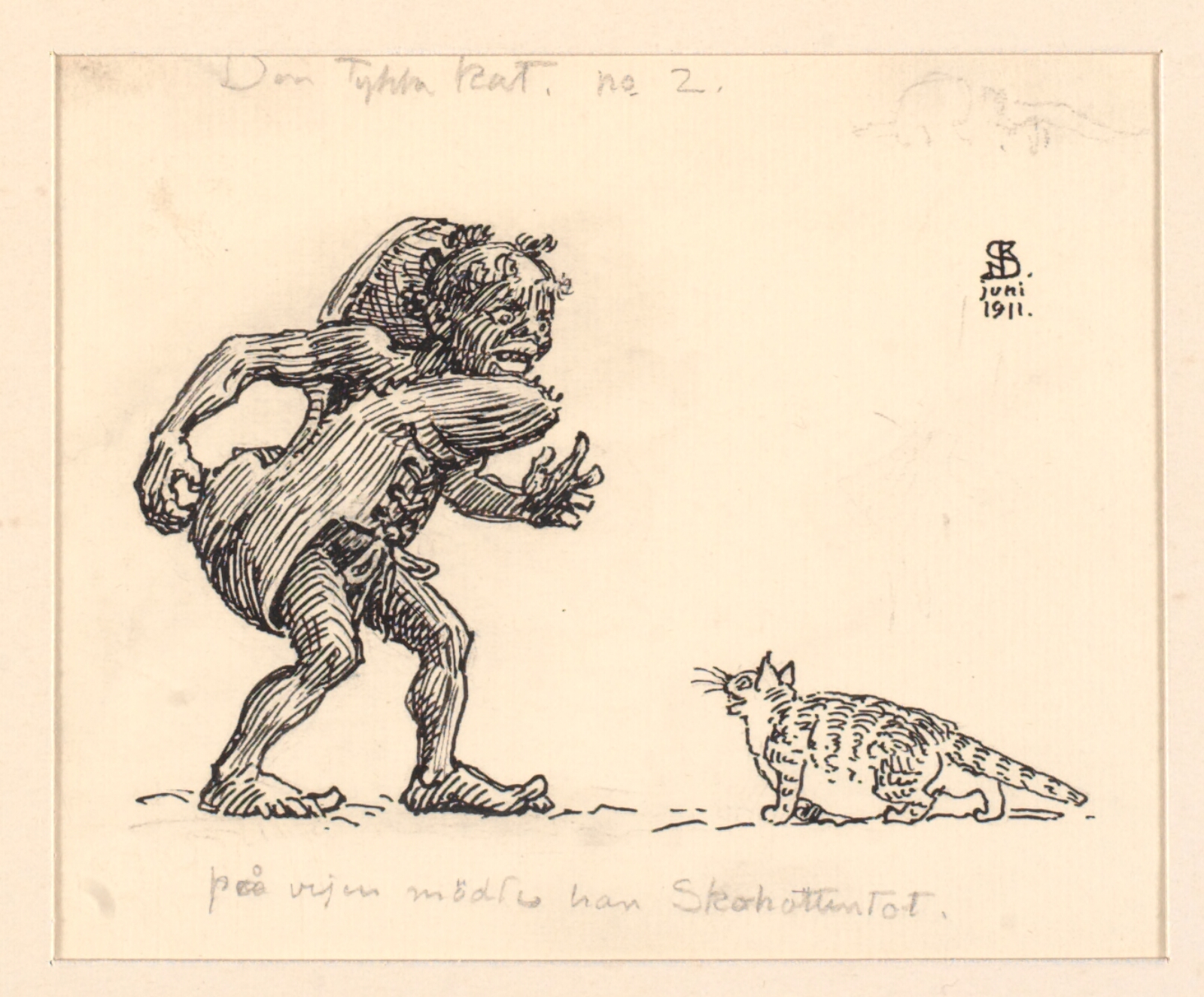 Niels Skovgaard, Illustration til Den tykke kat