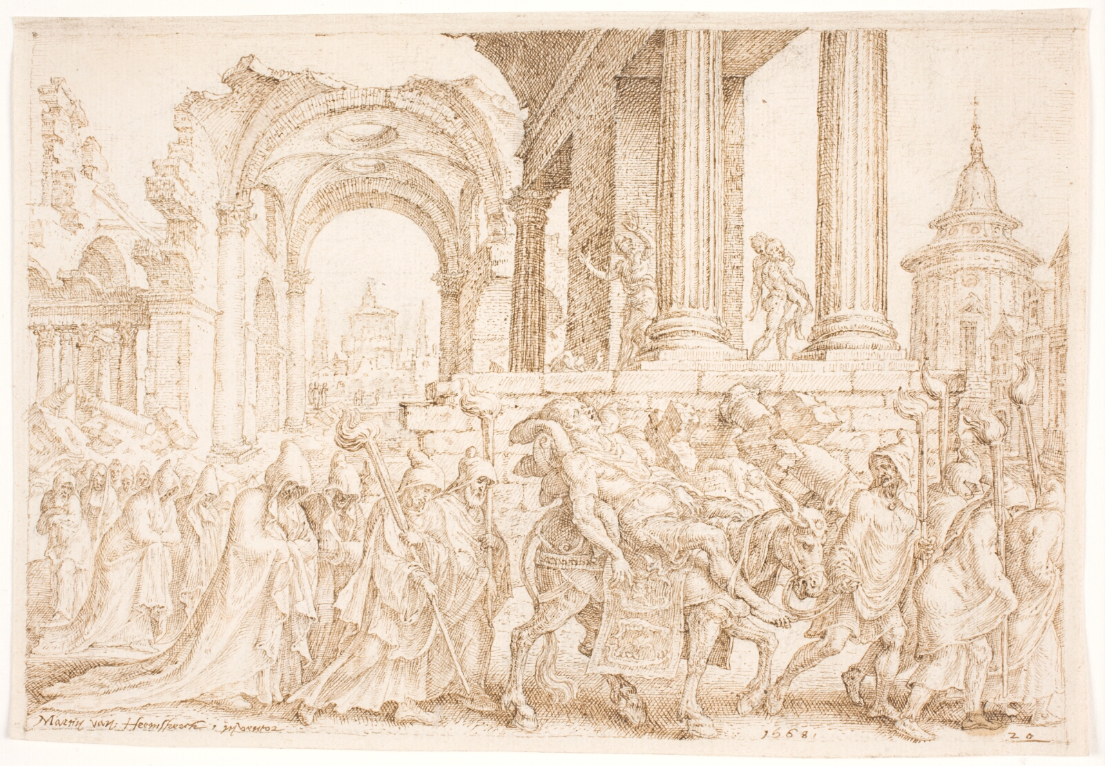 Maarten van Heemskerck, Samson's begravelse