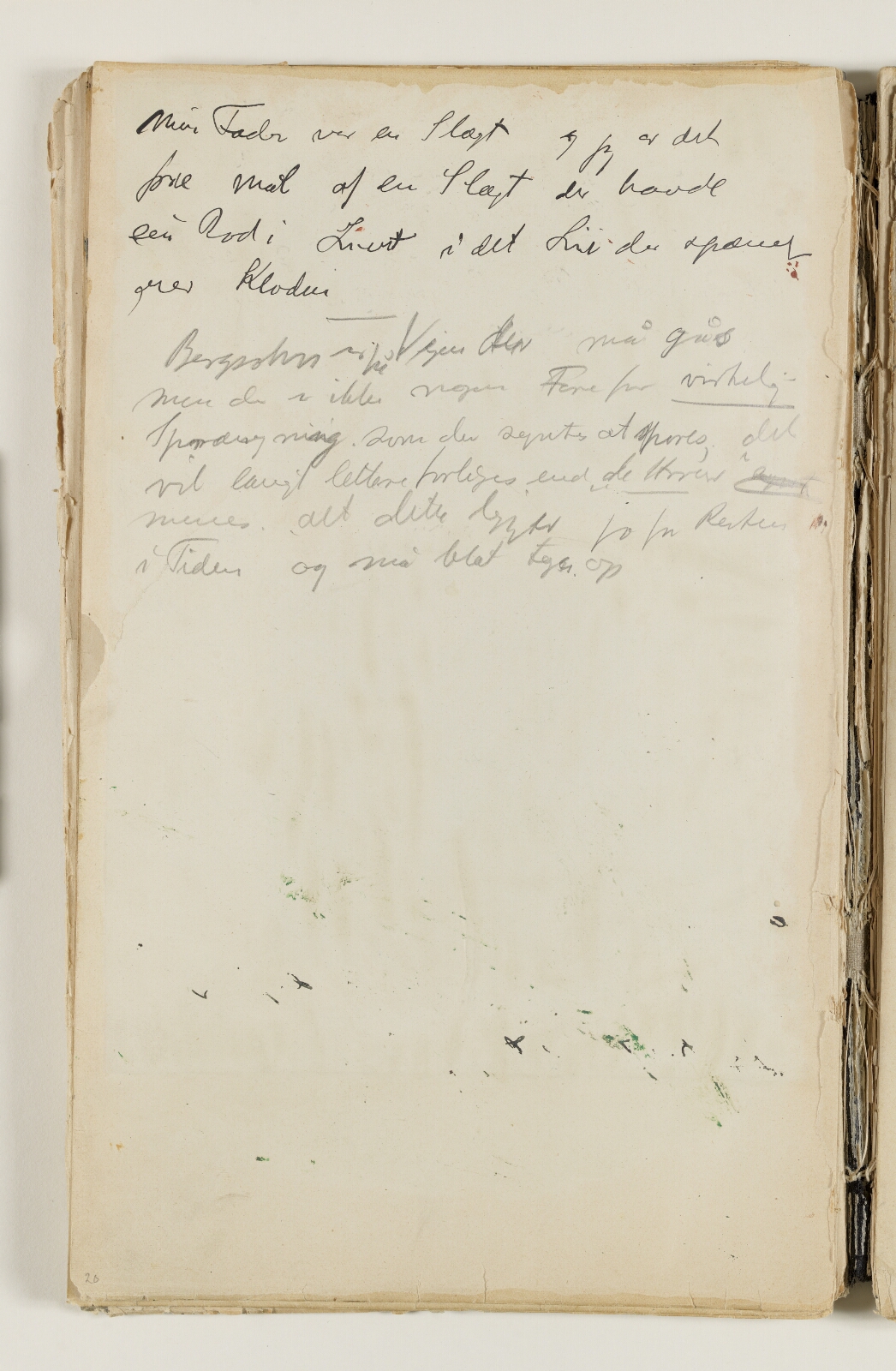 J.A. Jerichau (II), Notater, om slægten og livet; om Bergson der befinder sig på "Vejen der må gås"; om at forliges med tiden