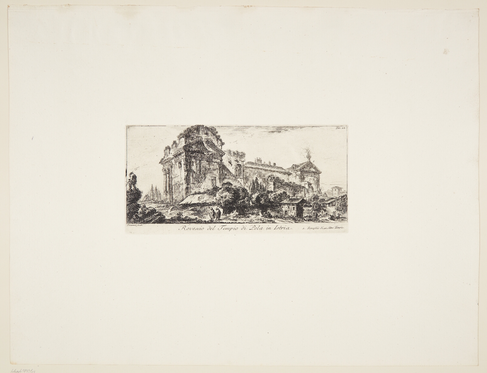 Giovanni Battista Piranesi, Bagsiden af Pula's tempel i Istrien