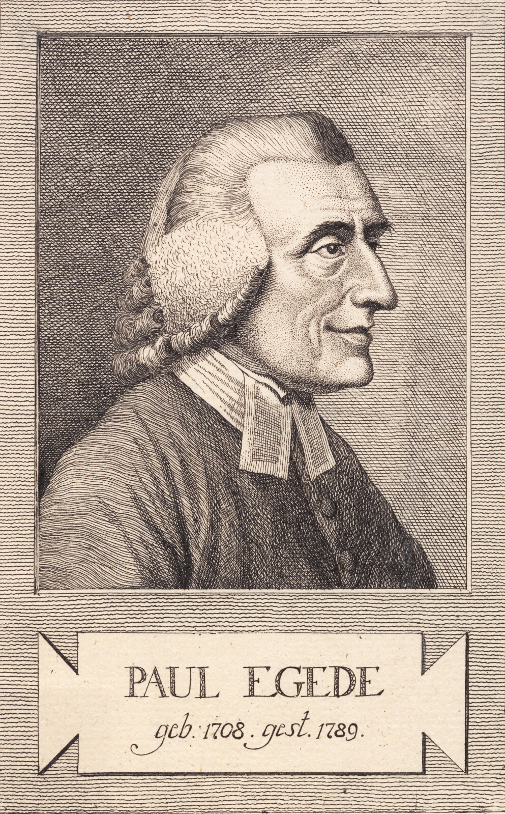 J.F. Clemens, Kopi efter Clemens portræt af Paul Egede, Sw. 258