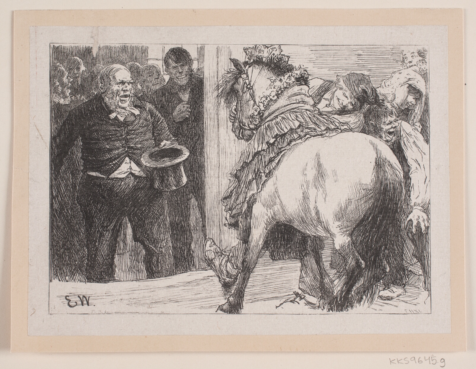 F. Hendriksen, Illustration til "Herremandsbruden"