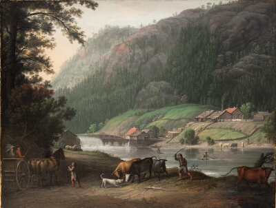 Tistedalen ved Frederikshald i Norge