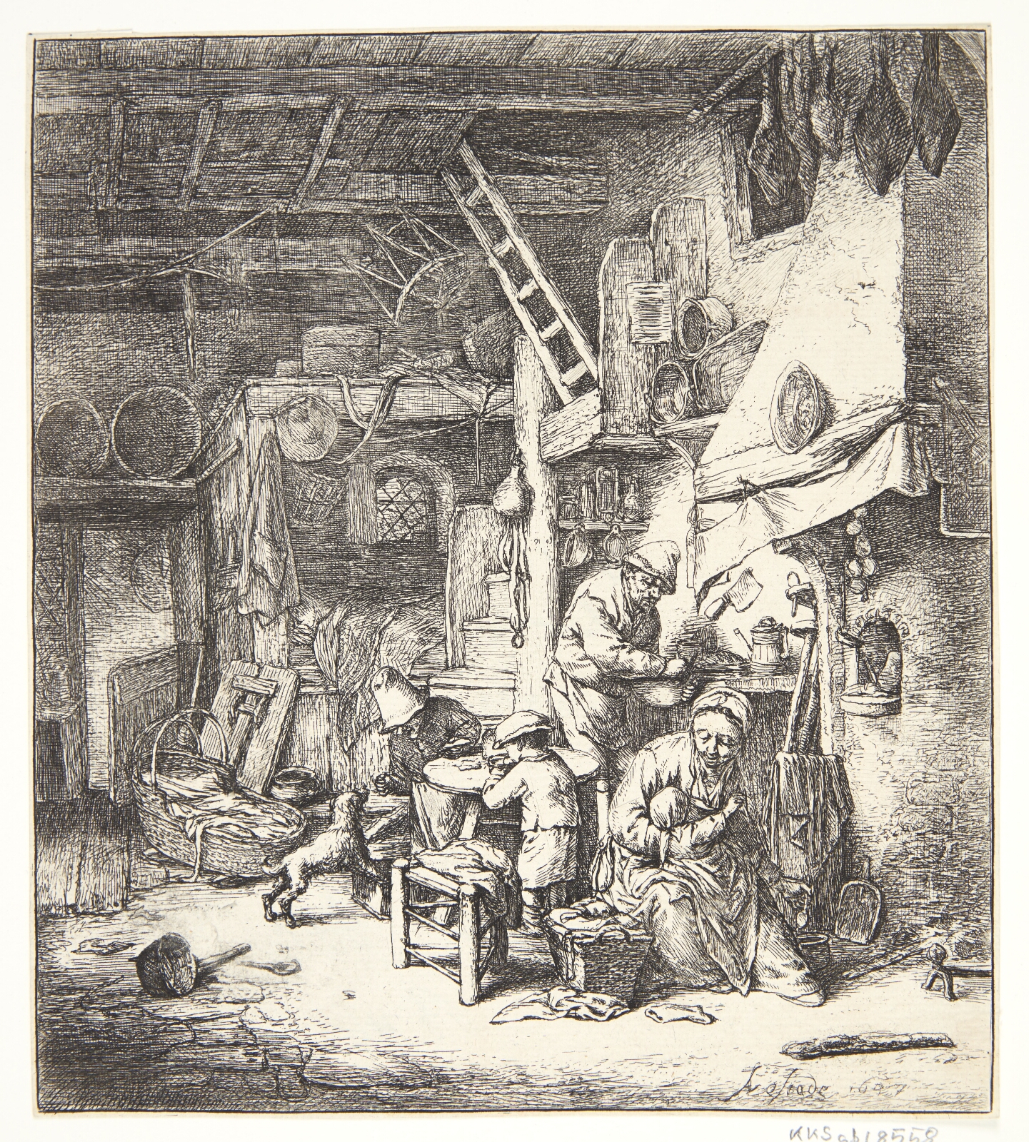 Adriaen van Ostade, Familien