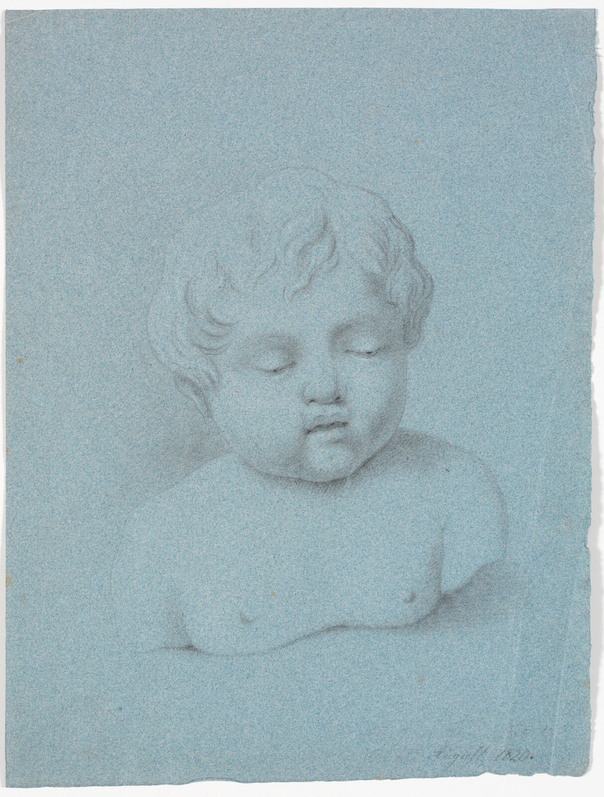 Martinus Rørbye, Studie af barnebuste