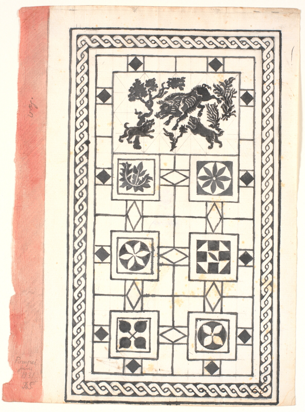 Joakim Skovgaard, Studie efter pompejansk gulv