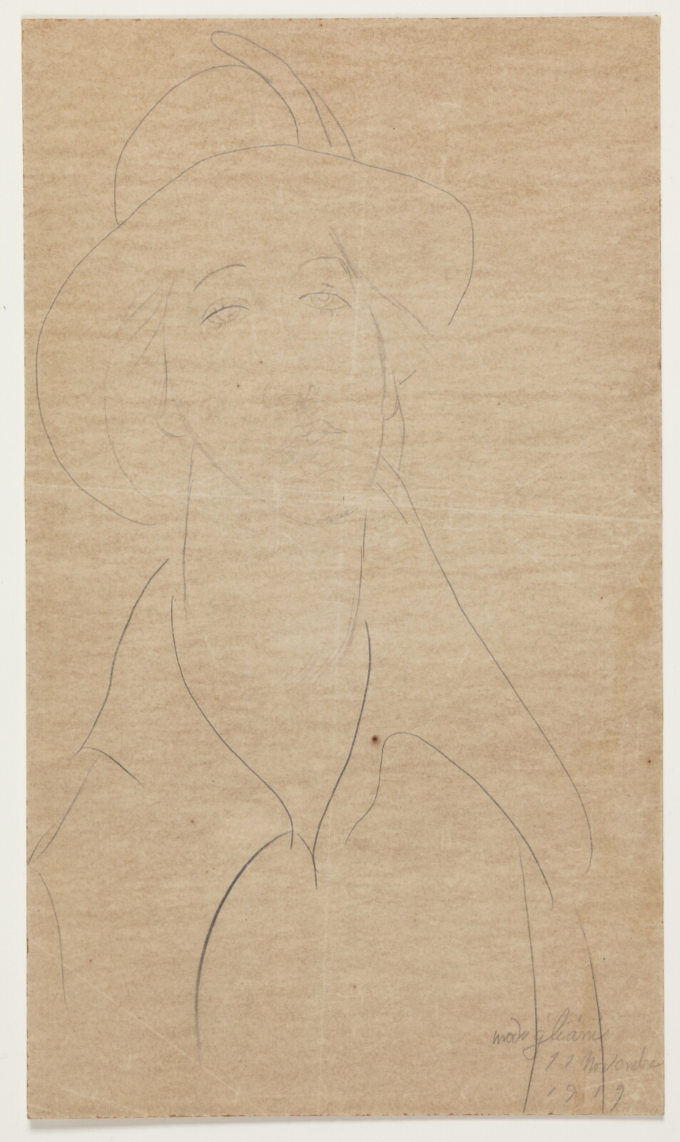 Amedeo Modigliani, Portræt af friherreinde Thora Hamilton, født Klinckowström, tidligere gift med maleren Nils Dardel