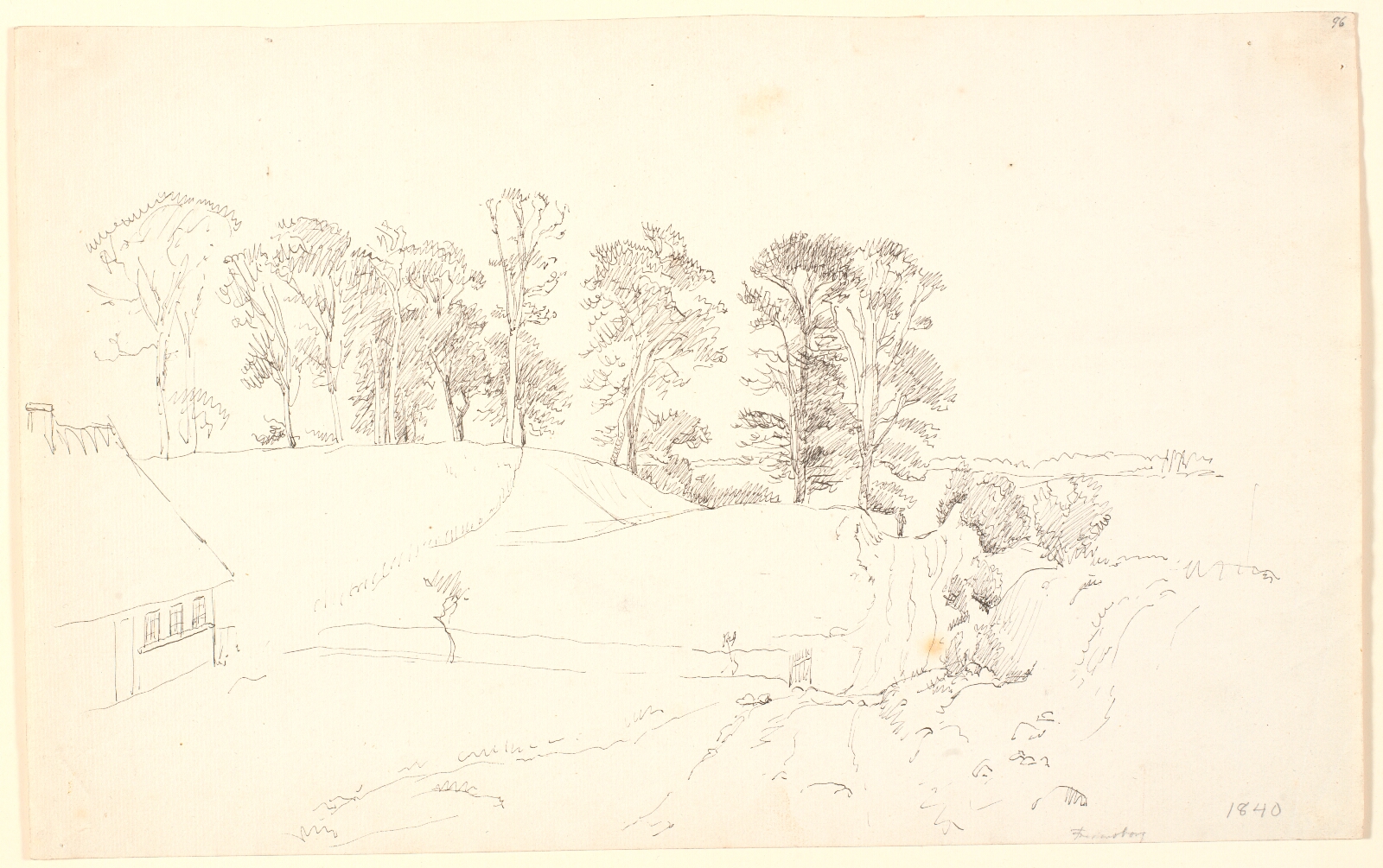 P.C. Skovgaard, Landskab med træer.