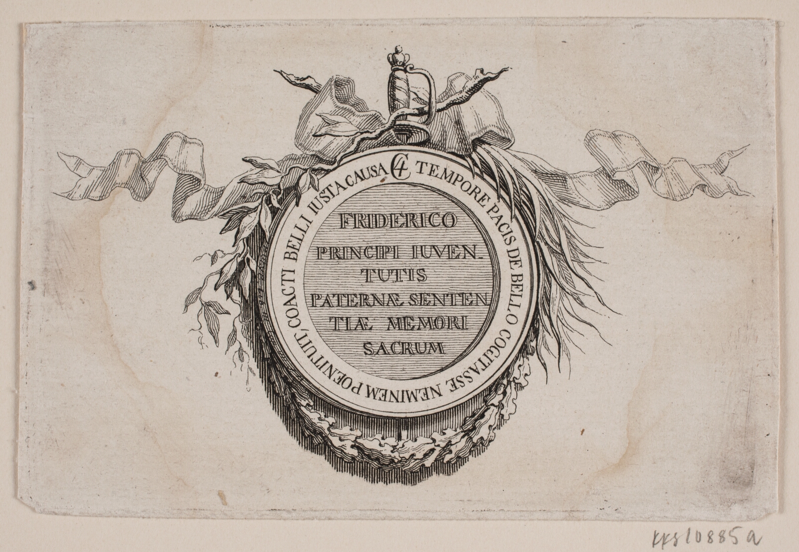 J.F. Clemens, Vignet med medaille